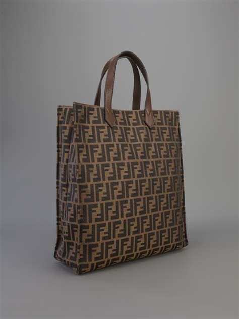 fendi zucca tote|Fendi zucca shopper.